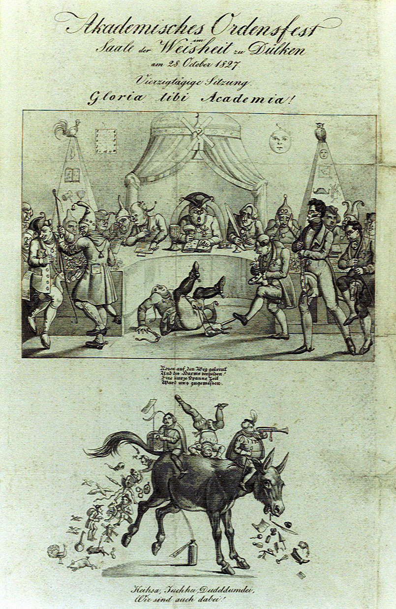 Abbildung Werbeplakat Ordensfest 1827